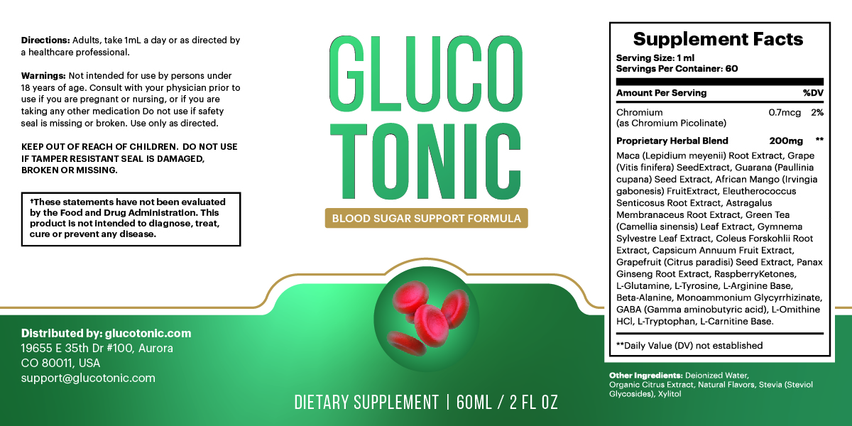 Label GlycoRestore Drops